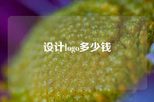 设计logo多少钱