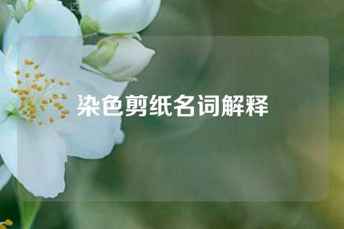 染色剪纸名词解释