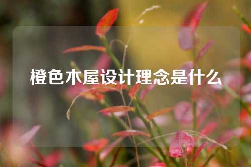 橙色木屋设计理念是什么
