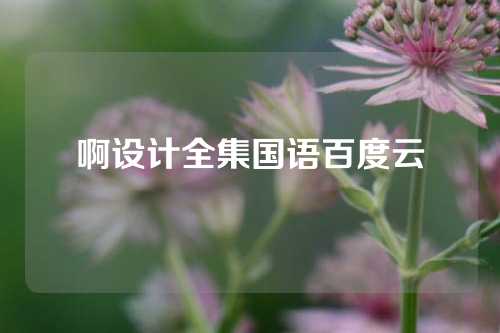 啊设计全集国语百度云