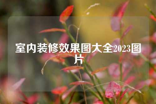 室内装修效果图大全2023图片