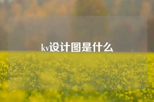 kv设计图是什么