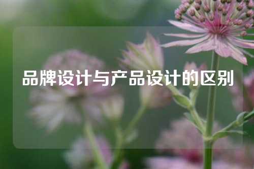 品牌设计与产品设计的区别