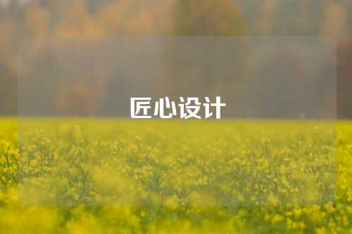 匠心设计