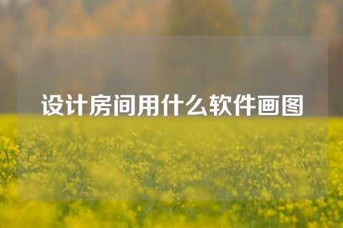 设计房间用什么软件画图