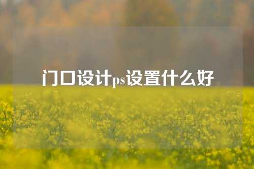 门口设计ps设置什么好
