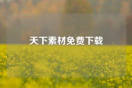 天下素材免费下载