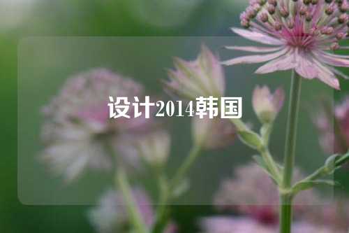 设计2014韩国