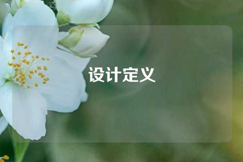 设计定义