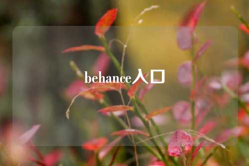 behance入口