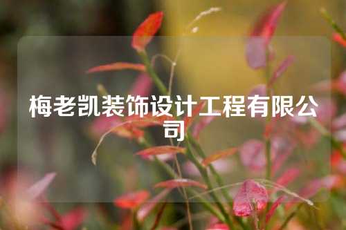 梅老凯装饰设计工程有限公司