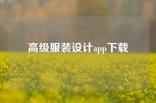 高级服装设计app下载