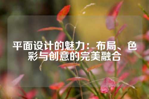 平面设计的魅力：布局、色彩与创意的完美融合