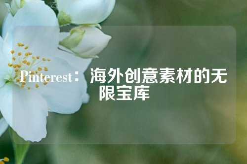 Pinterest：海外创意素材的无限宝库