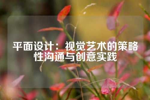 平面设计：视觉艺术的策略性沟通与创意实践