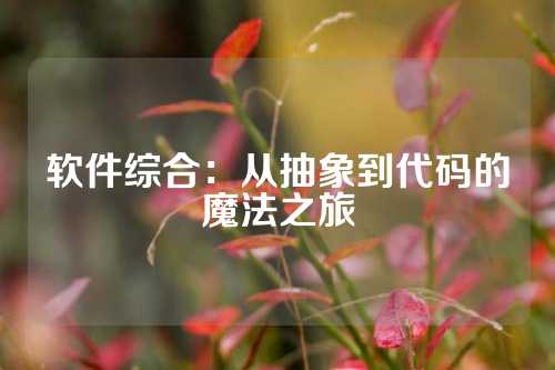 软件综合：从抽象到代码的魔法之旅