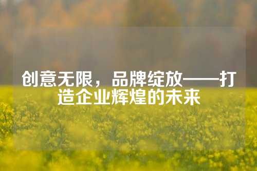 创意无限，品牌绽放——打造企业辉煌的未来