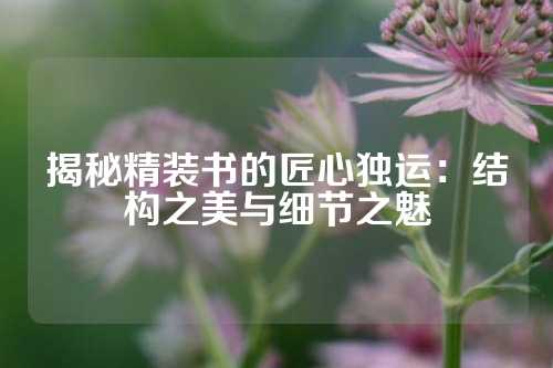揭秘精装书的匠心独运：结构之美与细节之魅