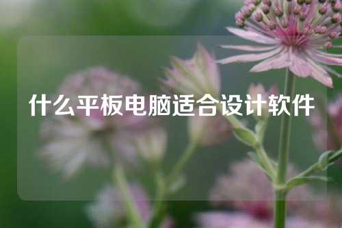 什么平板电脑适合设计软件