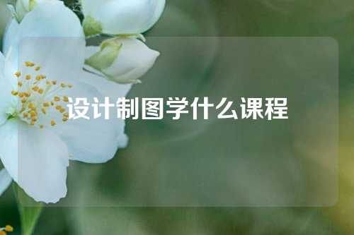 设计制图学什么课程