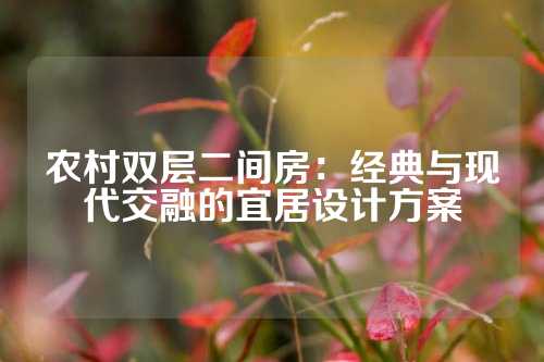 农村双层二间房：经典与现代交融的宜居设计方案