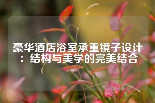 豪华酒店浴室承重镜子设计：结构与美学的完美结合