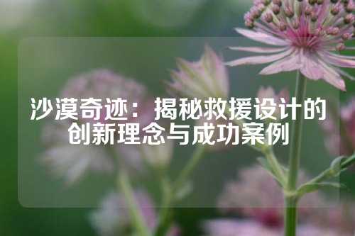 沙漠奇迹：揭秘救援设计的创新理念与成功案例