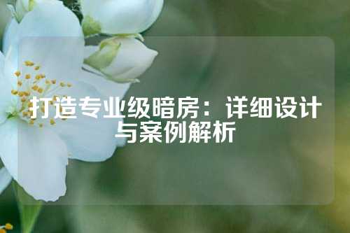 打造专业级暗房:详细设计与案例解析