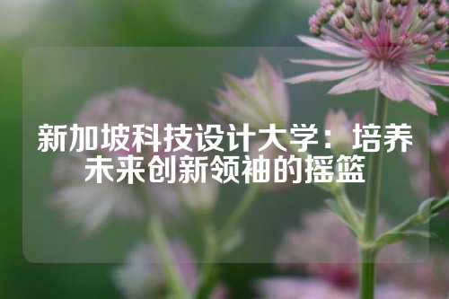 新加坡科技设计大学：培养未来创新领袖的摇篮