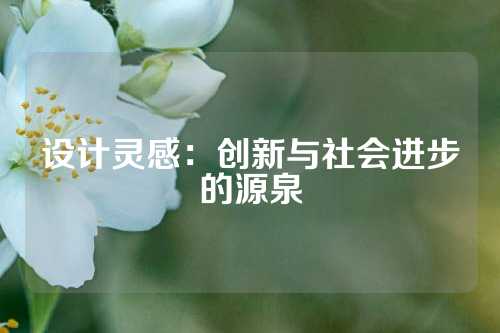 设计灵感：创新与社会进步的源泉