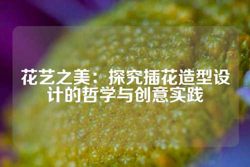 花艺之美：探究插花造型设计的哲学与创意实践
