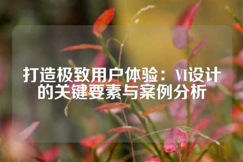打造极致用户体验:VI设计的关键要素与案例分析