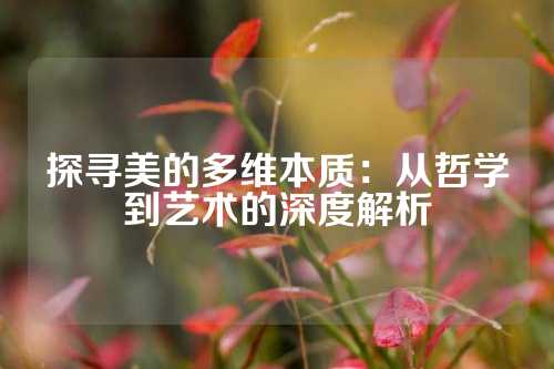 探寻美的多维本质：从哲学到艺术的深度解析