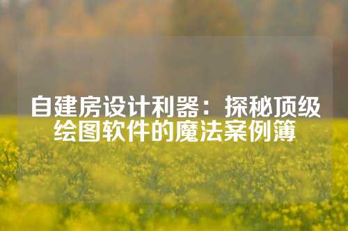 自建房设计利器：探秘顶级绘图软件的魔法案例簿