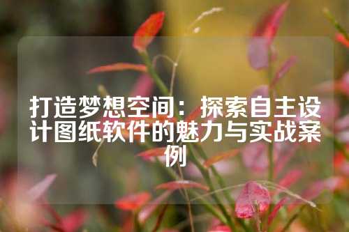 打造梦想空间：探索自主设计图纸软件的魅力与实战案例