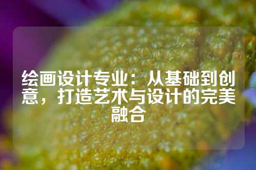 绘画设计专业:从基础到创意,打造艺术与设计的完美融合