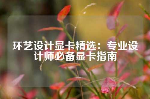 环艺设计显卡精选：专业设计师必备显卡指南