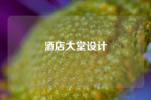 酒店大堂设计