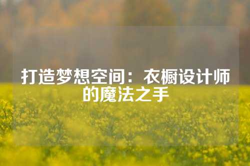 打造梦想空间：衣橱设计师的魔法之手