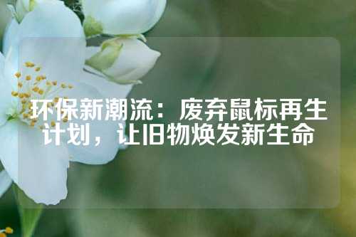 环保新潮流：废弃鼠标再生计划，让旧物焕发新生命