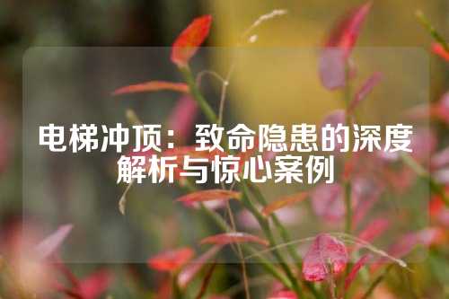 电梯冲顶：致命隐患的深度解析与惊心案例