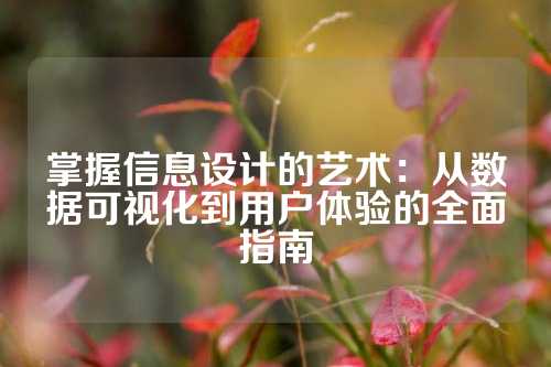 掌握信息设计的艺术：从数据可视化到用户体验的全面指南