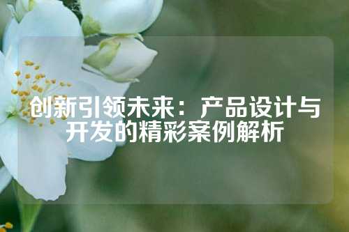 创新引领未来：产品设计与开发的精彩案例解析