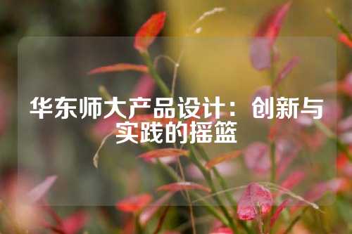 华东师大产品设计：创新与实践的摇篮