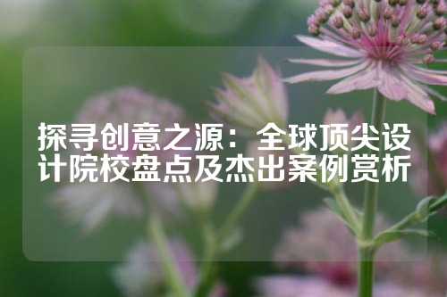 探寻创意之源:全球顶尖设计院校盘点及杰出案例赏析