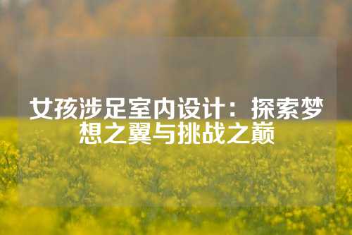 女孩涉足室内设计:探索梦想之翼与挑战之巅