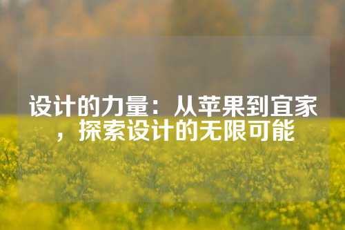 设计的力量：从苹果到宜家，探索设计的无限可能