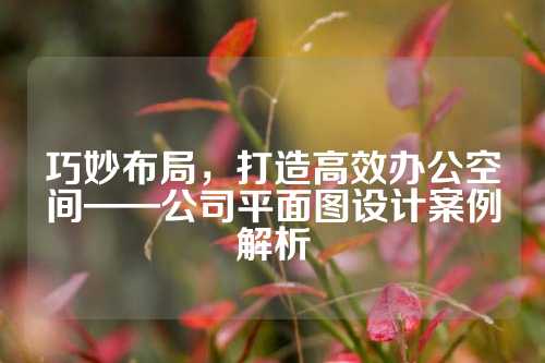 巧妙布局，打造高效办公空间——公司平面图设计案例解析