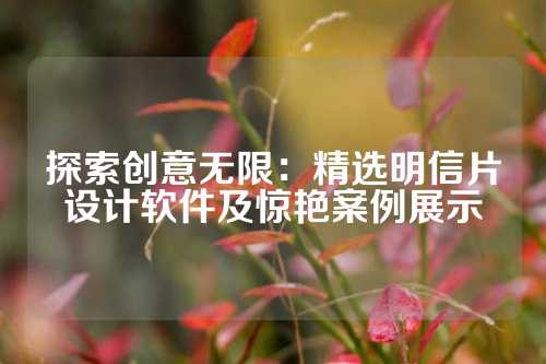 探索创意无限：精选明信片设计软件及惊艳案例展示