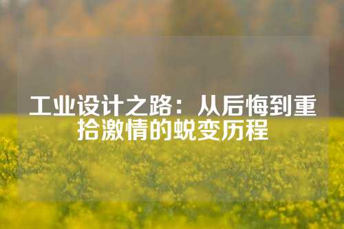 工业设计之路：从后悔到重拾激情的蜕变历程